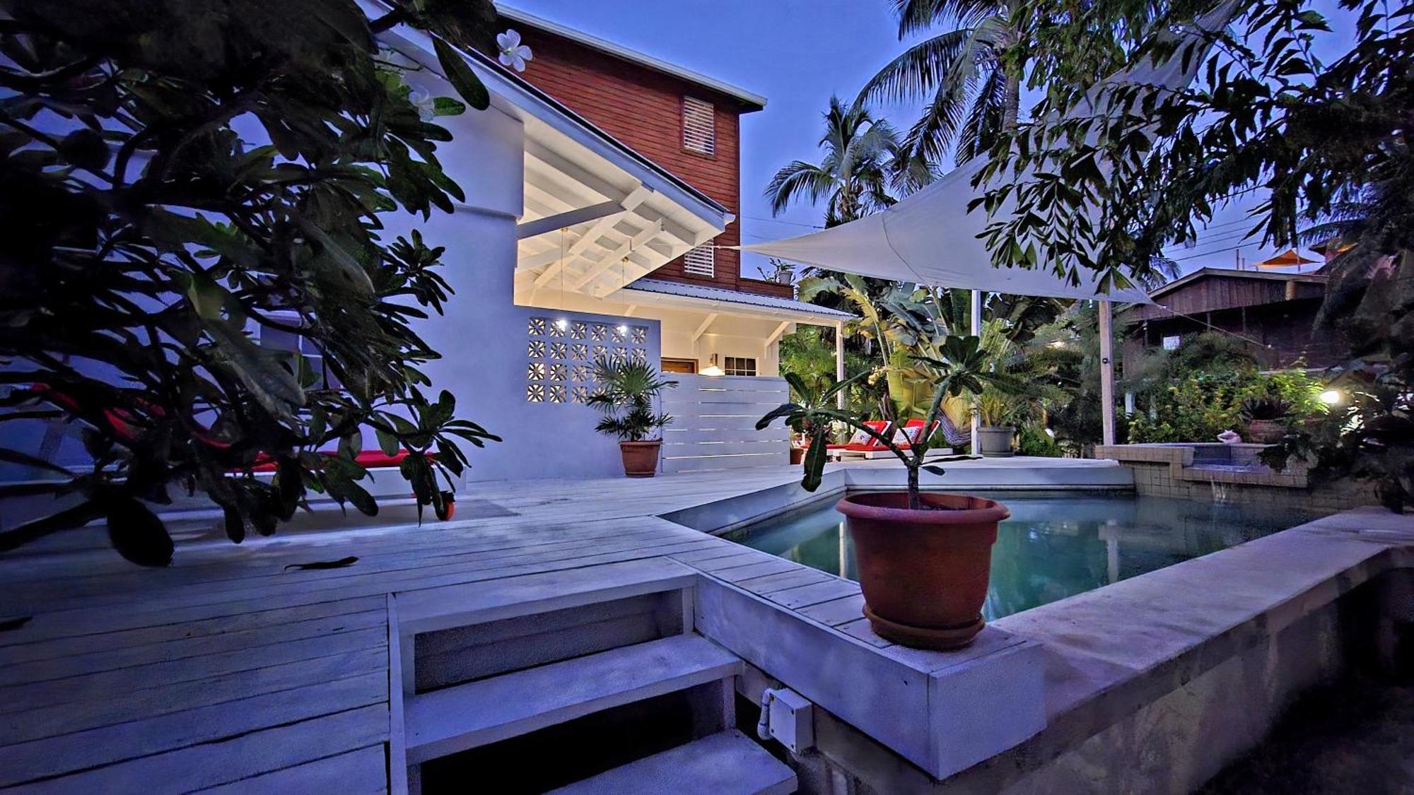 Amanda'S Place Green Studio - Pool And Tropical Garden Caye Caulker Kültér fotó